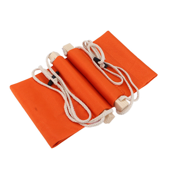 Fodstøtte til skrivebord, bærbar, holdbar, praktisk, til kontoret, under skrivebordet, orange
