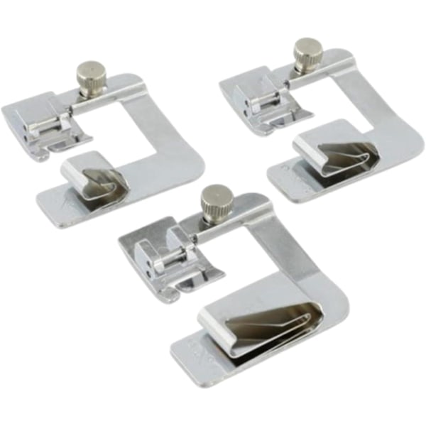 3-delad bred fållfotssats - 1/2\", 3/4\" och 1 tryckfötter