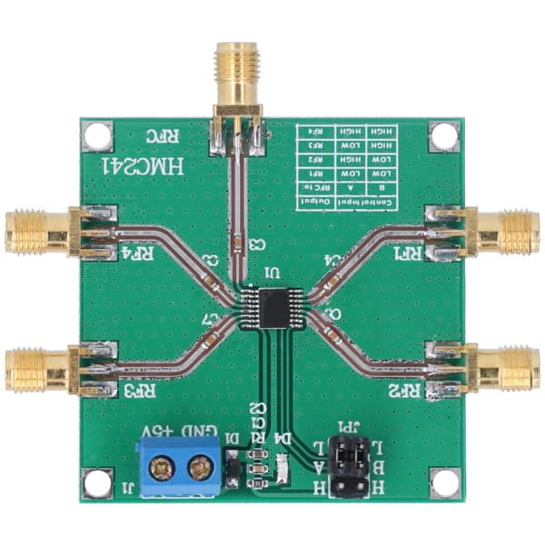 RF-switchmodul 1-polet DC-3,5 GHz 4-vejs trådløs båndskiftekorttilbehør HMC241
