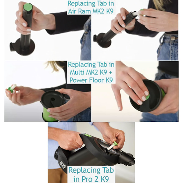 Duftpatroner Friskere Tabs kompatible med Gtech AirRam Pro Multi MK2 K9 Støvsuger (Pakke med 6)