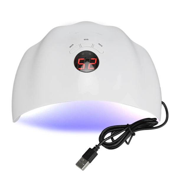 Profesjonell 36W Gel Polish Tørker Dual Light Sources UV Neglelampe med 3 Timer Innstilling