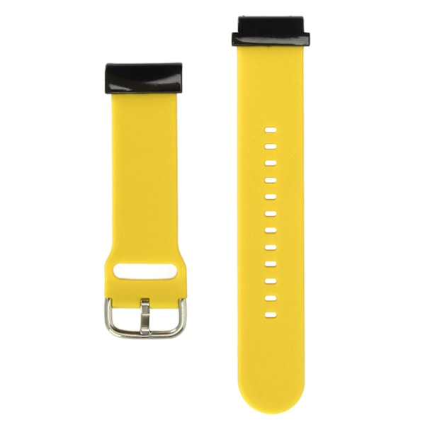 26 mm silikonklokkerem Fleksibel justert erstatningsarmbåndsrem for Fenix ​​7X 6X 5X Gul