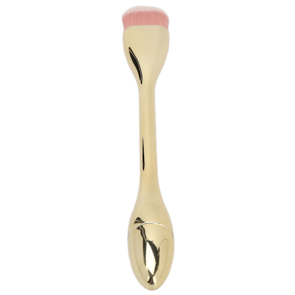 Negle Dust Brush Blød Fiber Delikat Touch Hudvenlig Udsøgt multifunktionel børste til Makeup Mask Champagne Guld