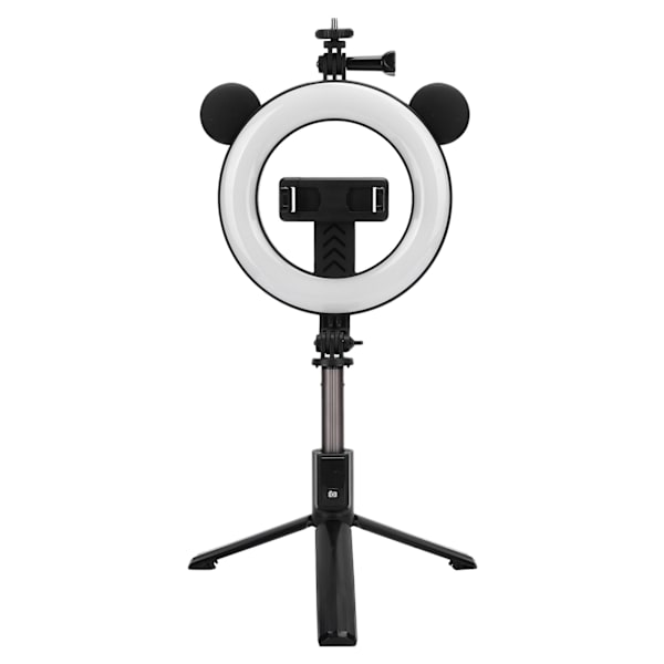 Trådløs Bluetooth Selfie Stick Ring Light Mount Foldbar Tripod Stativ Desktop Selfie Stick