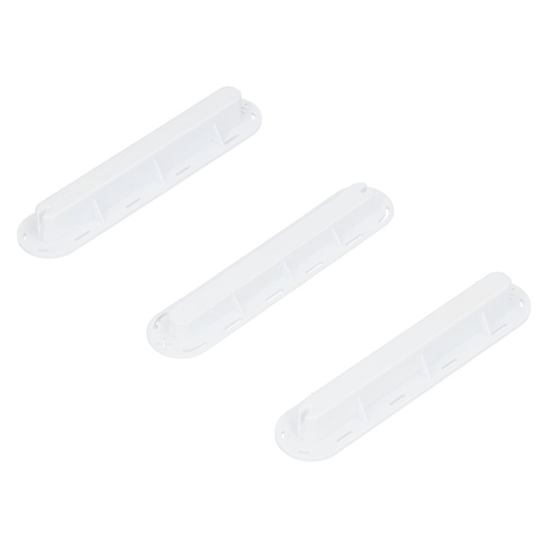 3 st/set Surfbräda Roder Groove Plast Fenad Box Plug Fen Plug Bas med Skruvar Vit