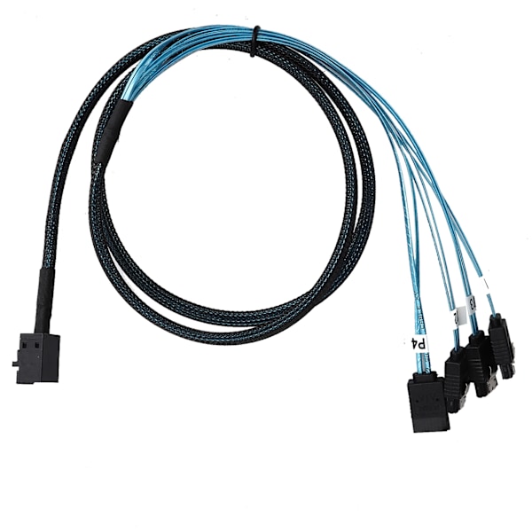 Mini SAS HD 12 Gt/s SFF-8643 - 4 SATA LSI-sovitinkortin kaapeli 1 m/1,1 jaardia punottua kuparia, vaihto