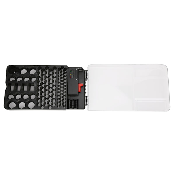 Multifunktionel 104 gitter 3 lys Batteriopbevaringsboks Organizer containerboks med batteritester