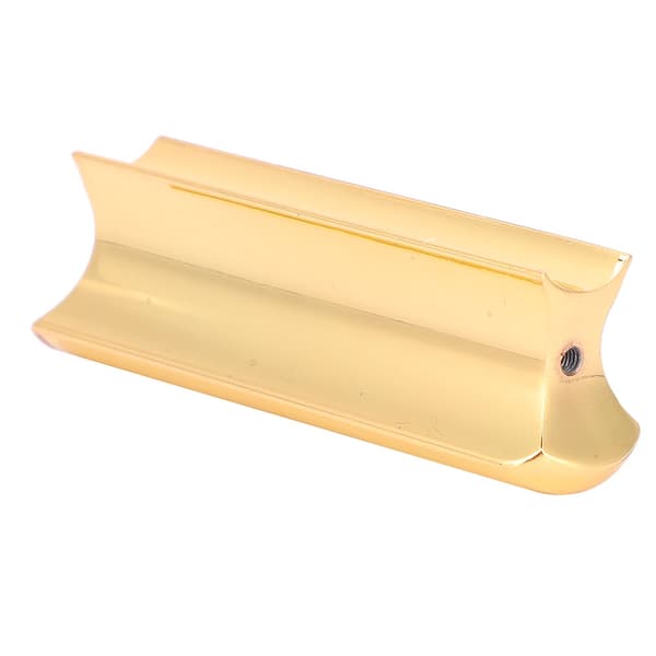 Hawaiiansk Metall Pearse Gitarr Slide Tone Bar för Stränginstrument (Guld)