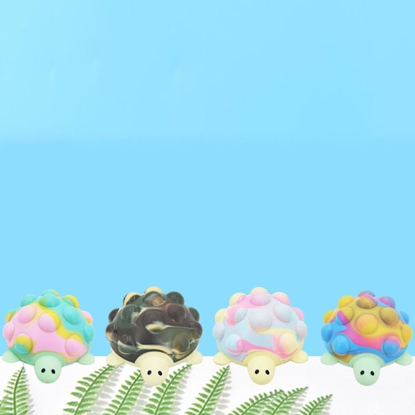 Tryk Boble Bold Cartoon Turtle 3D Stress Bold Silikon Sensorisk Dekompression Legetøj Angst Relief Legetøj til Børn Voksne