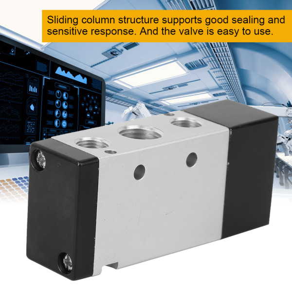 2-positions 5-vejs pneumatisk kontrolventil luftventil aluminiumslegering mekanisk tilbehør4A310-10 G3/8 tommer