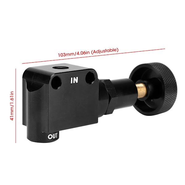 Universal bremsefordelingsventil trykregulator justerbar prop