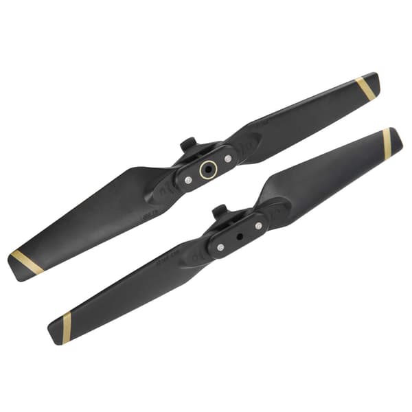 2 stk. Propeller til DJI Spark Drone Hurtigudløsning Foldbare Blade 4730F Propeller Reservedele Sort Guld Kant