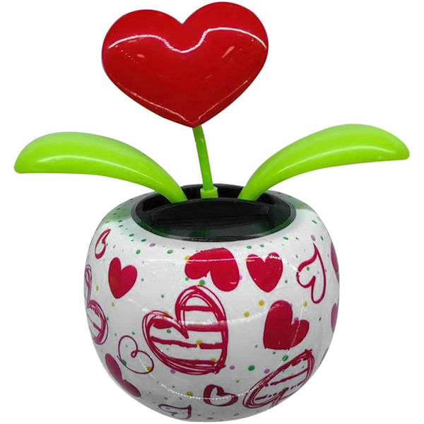 Soldrivna dansblommor Svängande prydnad Elektrisk Bobblehead Solar Blommor Leksak för bil Heminredning Present