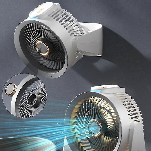 Højhastigheds Luftcirkulationsventilator Med Lys Justerbare Tilstande Luftkøler Til Hjem Soveværelse (stemmestyring) F R