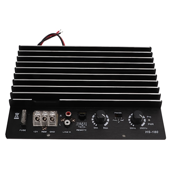 Sort 12V bilforstærker 1000W bil-lyd subwoofer-effektforstærker multibeskyttelse til bil