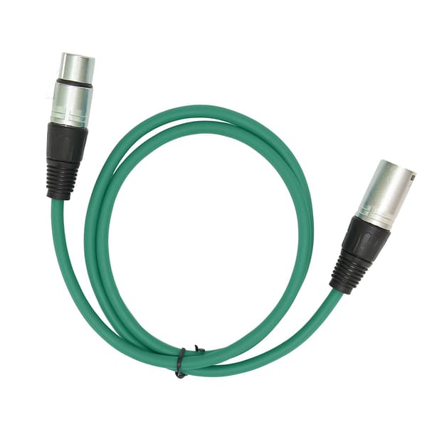3-pin han til hun mikrofonkabel holdbart lydadapterkabel til mikrofon grøn