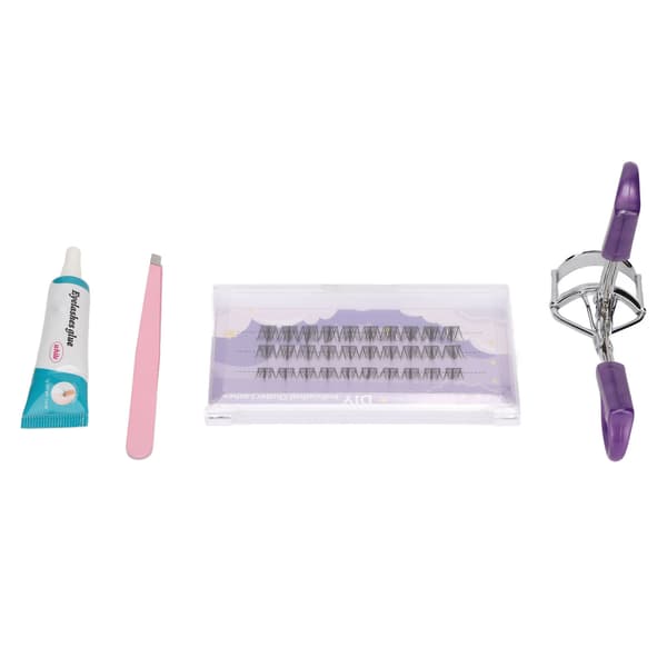 Klyngevippeextensionsett Trygt DIY Individuelle Vipper Pinsett Vippebøyer Extensionslimsett