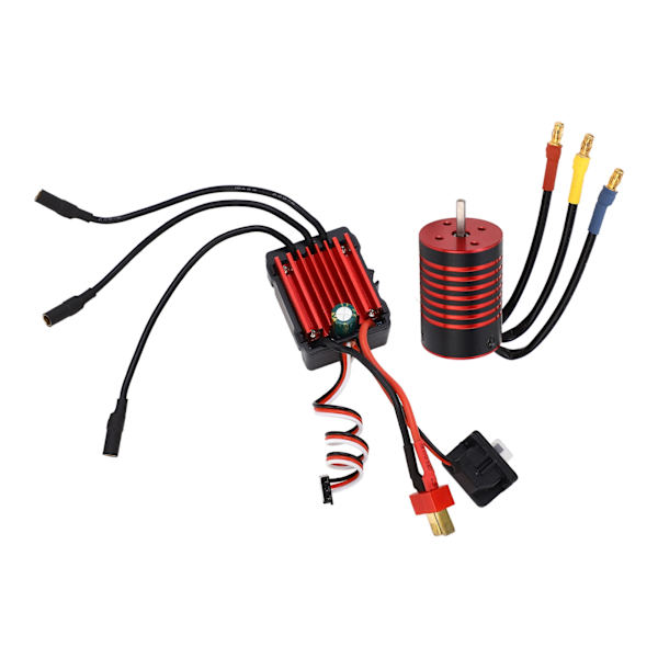 GTSKYTENRC RC-bil Børsteløs Motor ESC Børsteløs Elektronisk Fartskontrollersett for 1/14 Fjernstyrt Bil 4700KV