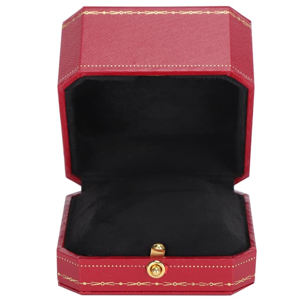 2 ST Ringask Smyckesförvaring Display Ring Presentfodral för Frieri Förlovning Bröllop Röd