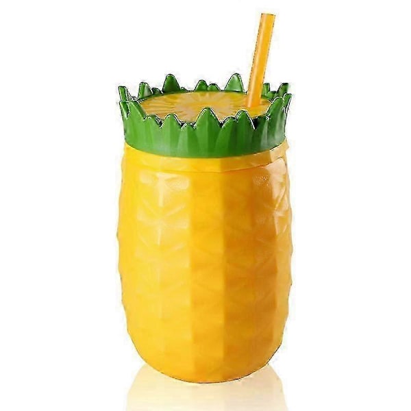 Ananas kylare ananas kopp sugrör kopp juice kopp 468ml
