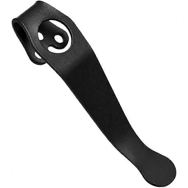 Lommeklips Titanium Legering Tilbehør Bærbar Dyb Bæring Holdbar DIY Talje Solidt Værktøj Praktisk Bagside Kompakt til C81 0 1 3-Hul (Sort)