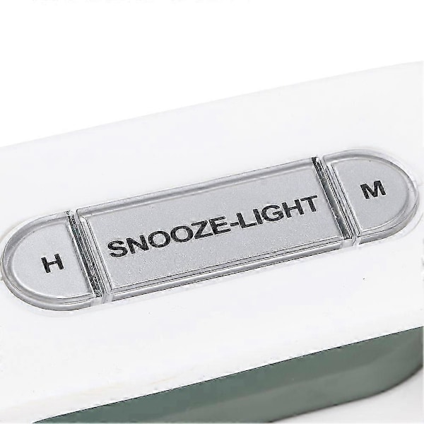 Enkel Digital LCD Sängbordsväckarklocka med Snooze och Elektronisk Tidvisning