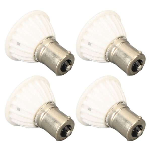 4 st LED-hissljus BA15S AC DC 12V 360LM Säker energibesparande halogenersättningslampa Varmvitt ljus
