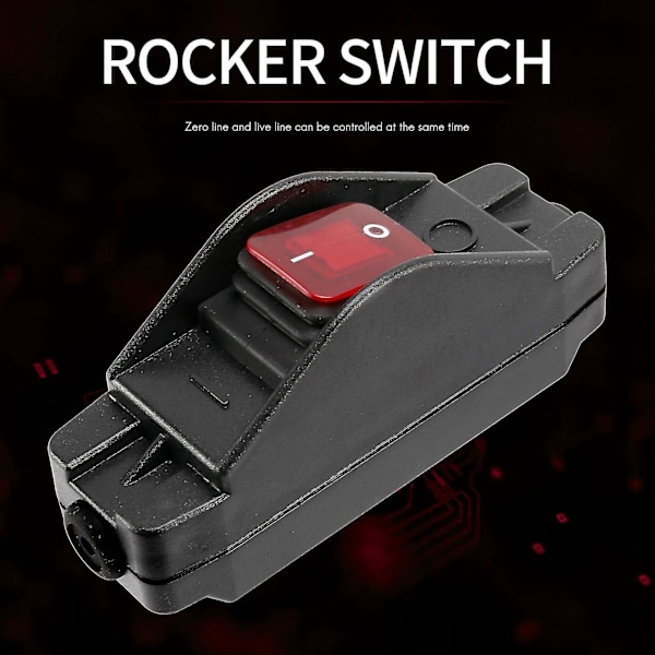 30a 12v Jr-617 Vattentät Linje Medium Strömbrytare Platt Rund Linje Silverkontakt Dubbel Cut-B8