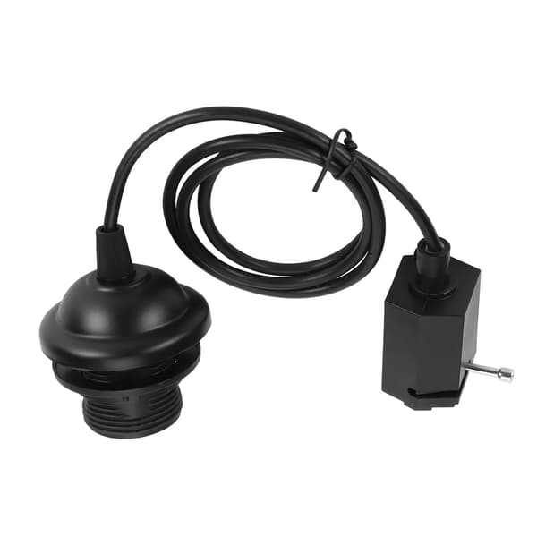 Moderne Pendellampe Smedejern E27 Loft Lysekrone til Stue Bar Kantine 85-265V Sort