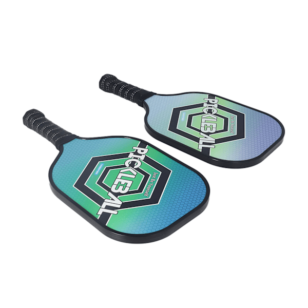 LEIJIAER Pickleball-set i kolfiber med 2 racketar och 4 bollar för inomhus- och utomhusträning