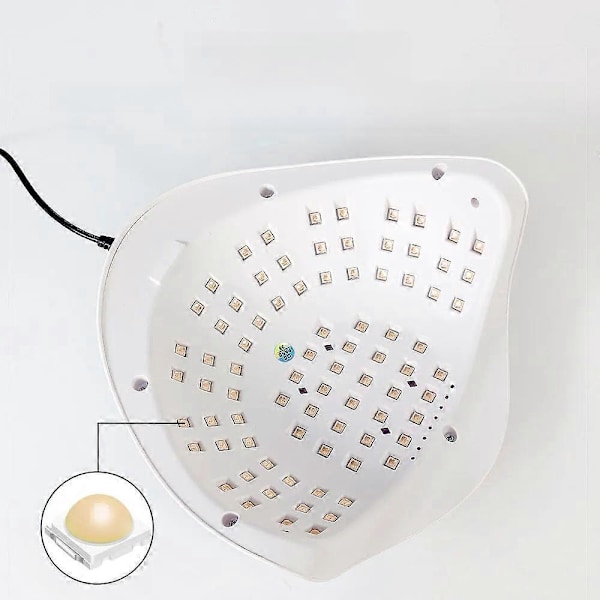 Profesjonell negletørker med 81 LED-lys og automatisk sensor, tidsstyrt tørking for manikyr og UV-neglelakk, egnet for hjemmebruk og salong EU