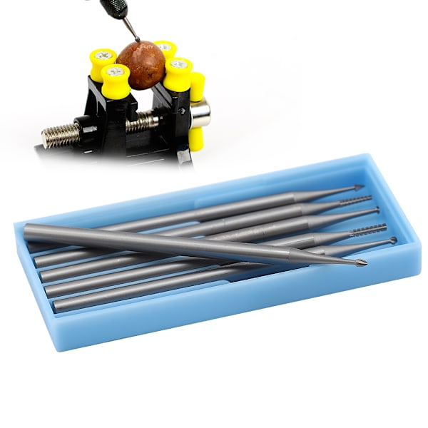 Miniatyr Drill Nål Gravering Freser Utskjæringsbiter Gull Sølv Smykker Making Tool