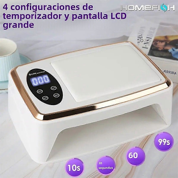 Professionel 380W Negletørrer med 90 LED UV Lampe til Hærdning af Alle Neglepuddere med Bevægelsessensor Manicure og Pedicure os