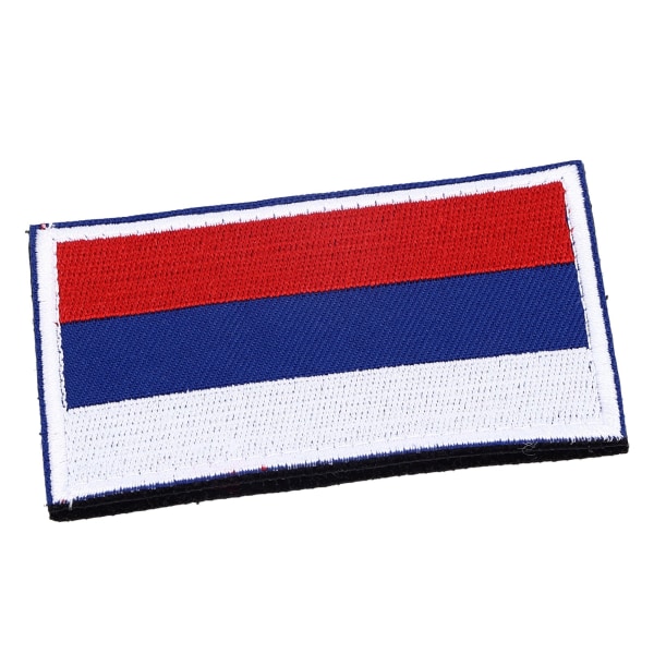 European Country Flags Patch Verdens nasjonale krok og løkkemerke Brodert patchtilbehør Russland