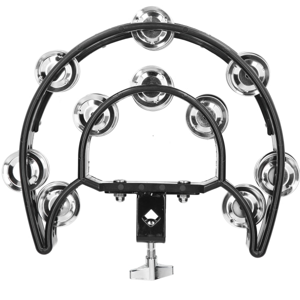 Hi Hat Tambourine Set Multifunktionell Hand Bell Rattle Lösa Double Row Bells KTV