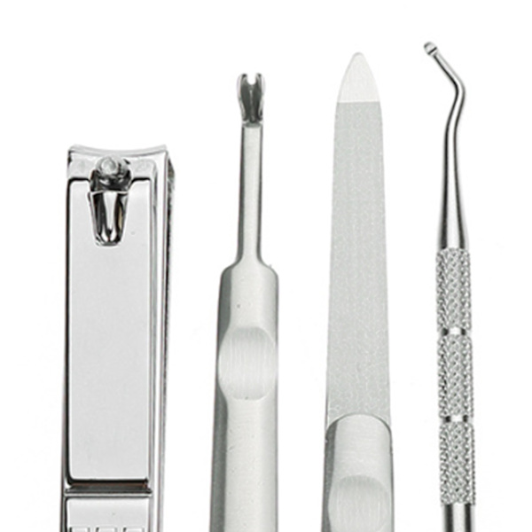 7 stk Manicure Sæt Rustfrit Stål Manicure Pedicure Kit Grooming Kit Negleklippere
