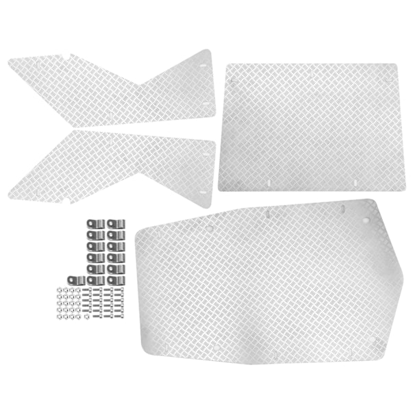 RC rustfritt stål panserpanel takpanel oppgraderingstilbehør passer til Axial Wraith 90018