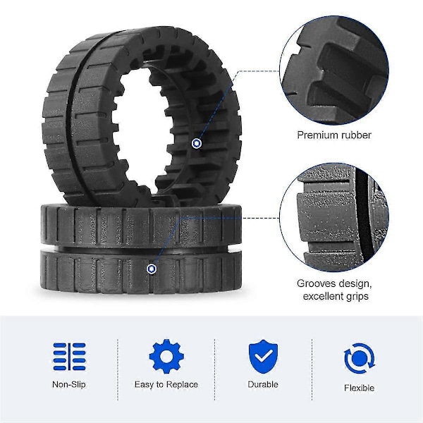 Ikke-Erstatnings Hjuldekk kompatible med Jet M6 (6110) (6012) (6112) (6113) Ultimate Robot Mop