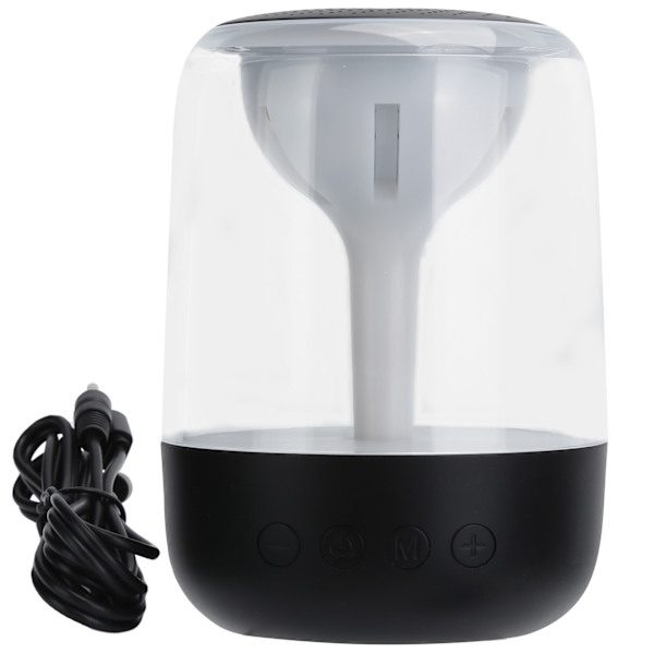 Langaton Bluetooth 5.0 -kaiutin HIFI-stereolla ja LED-värivalolla 5W basso 360° ympäröivä ääniMusta