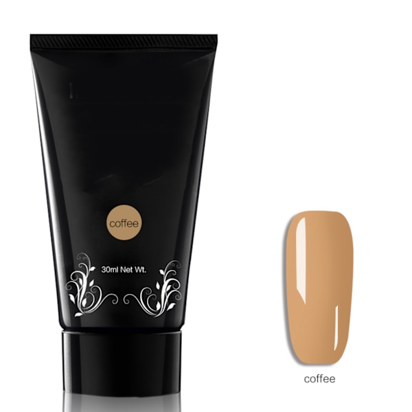 30 ml snabb nagelförlängningsgel, lätt att ta bort, manikyr UV-geltillbehör (kaffe)