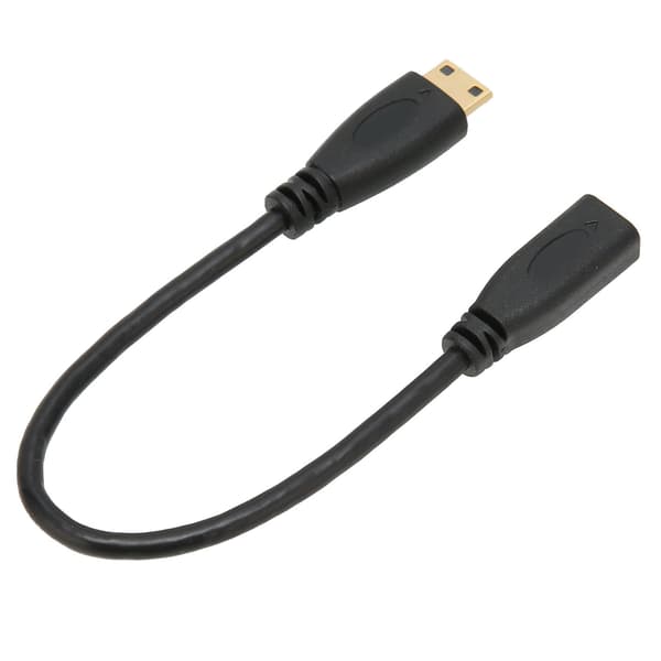 Adapterkabel Overfør data Bærbart kompakt design Hun-han-stik Mini til Micro kort kabel til telefoncomputer