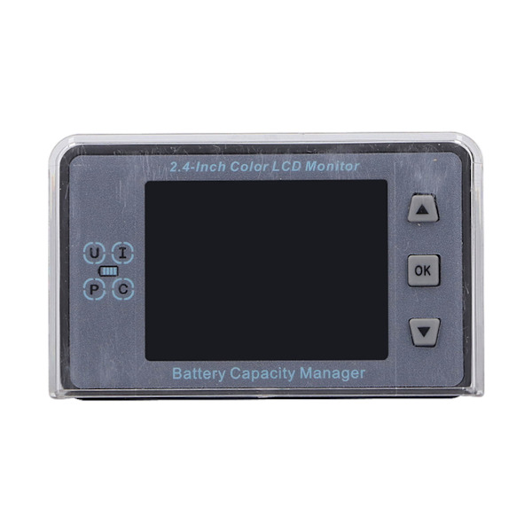 Voltmeter Coulometer Wireless Battery Capacity Manager -näyttö 2,4 tuuman värillisellä LCD-näytöllä 500V 50A