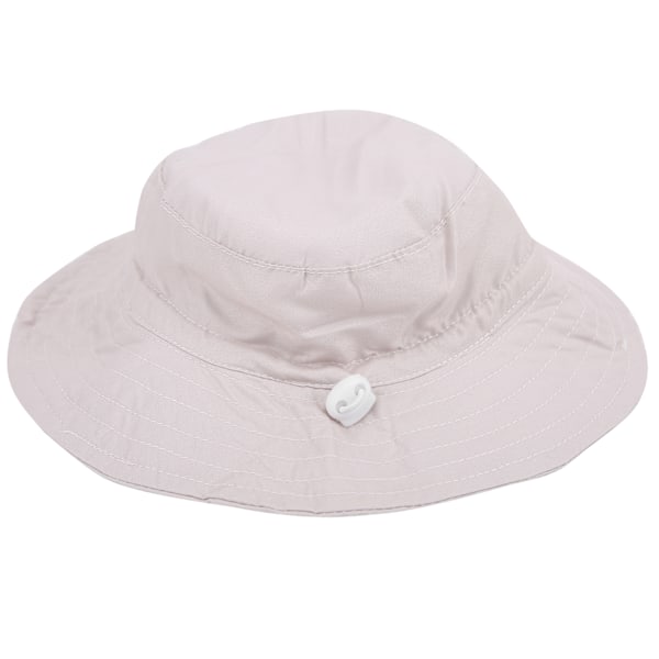 Barn Solhatt med Justerbar Vindtät Rem Tryckt Strandkeps Solhatt för BarnBeige M (50-54)