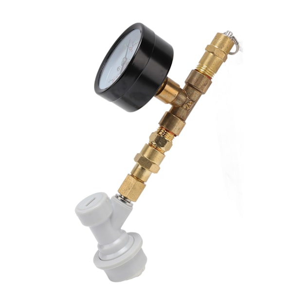 Øl Bryg Justerbar Trykaflastningsventil Cola Keg Trykmåler Øl Keg Regulator 0‑15PSI