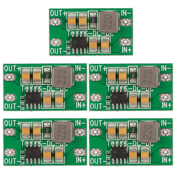 5 STK DC til DC Buck Modul 92% Konverteringseffektivitet Høy Frekvens 12V til 24V til 9V/2A Modul for Datamaskin