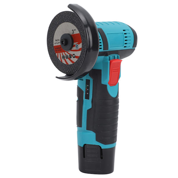 12V børsteløs mini vinkelsliper 19500rpm elektrisk slipeverktøy stille trådløs håndholdt sliper for kutting sliping polering EU-plugg