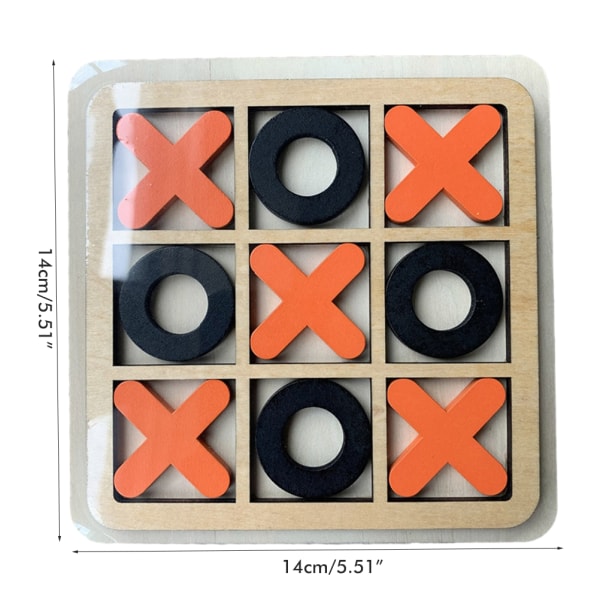 Wooden Xo Board Game Toy: Enhancing Children's Puzzle-løsningsferdigheter