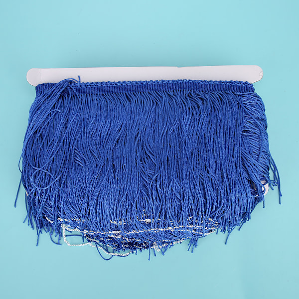 Kvaster Frynser Blonder Latin Kjole Scene Tøj Sko Håndværk Gardin DIY Tilbehør 14cm / 5.5inRoyalblue