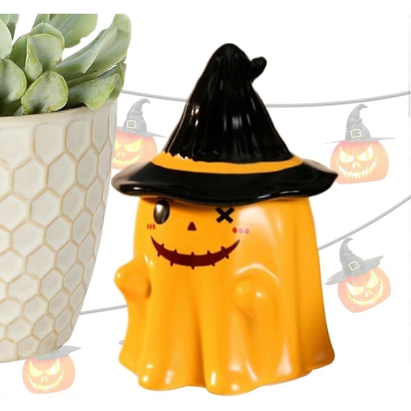 Halloween Kaffemugg, Halloween Spöke Nyhet Kaffemugg, Bedårande Häxhatt Spökkopp för Hemmakontor Halloween Dekorationer gul