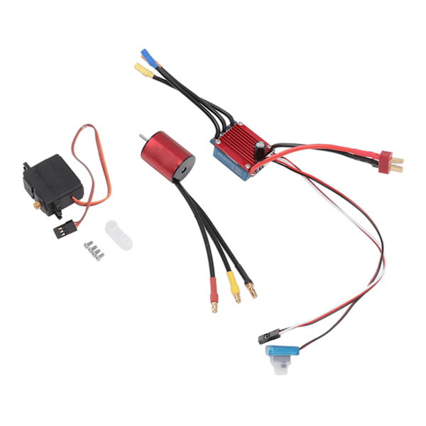 S2430 5800KV Borstlös Motor 25A Borstlös ESC 2.2KG Metall Servo Set för 1/16 1/18 RC Bil